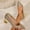 🔥 Gold, variant on Msgweeeg Black Heel Womens Black Heels Women's Fashionable Casual Comfortable Plus Size French Banquet Solid Color Sequined Pointed Toe Heel Block Heels
