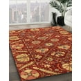 thumbnail image 2 of Ahgly Company Indoor Round Abstract Red Abstract Area Rugs, 7' Round, 2 of 6