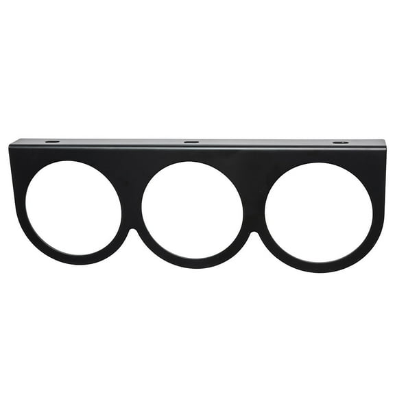 GlowShift | 65mm Black Universal Triple Gauge Under Dashboard Mounting Bracket Pod for Cars and Trucks