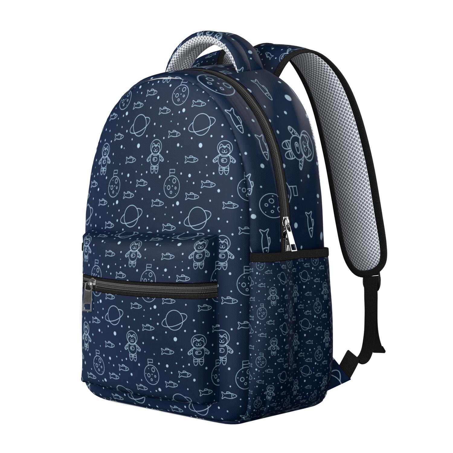 Space Galaxy Waterproof School Backpack with Ergonomic Spinal Support for Teens & College Students