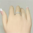 thumbnail image 4 of HOOUN Luxury 925 Silver Jewelry Women Wedding Rings Cubic Zirconia Fine Ring Size 5-12-5-#2, 4 of 6