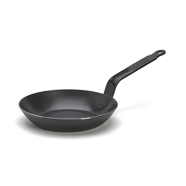 Sartén de Buyer, acero al carbono azul, 20 cm de diámetro, apta para horno