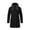 Blue, variant on Womens Wind-Proof Coat Mid Length Hooded Water Resistant Cargo Pockets Drawstring Neck Hiking Jackets
