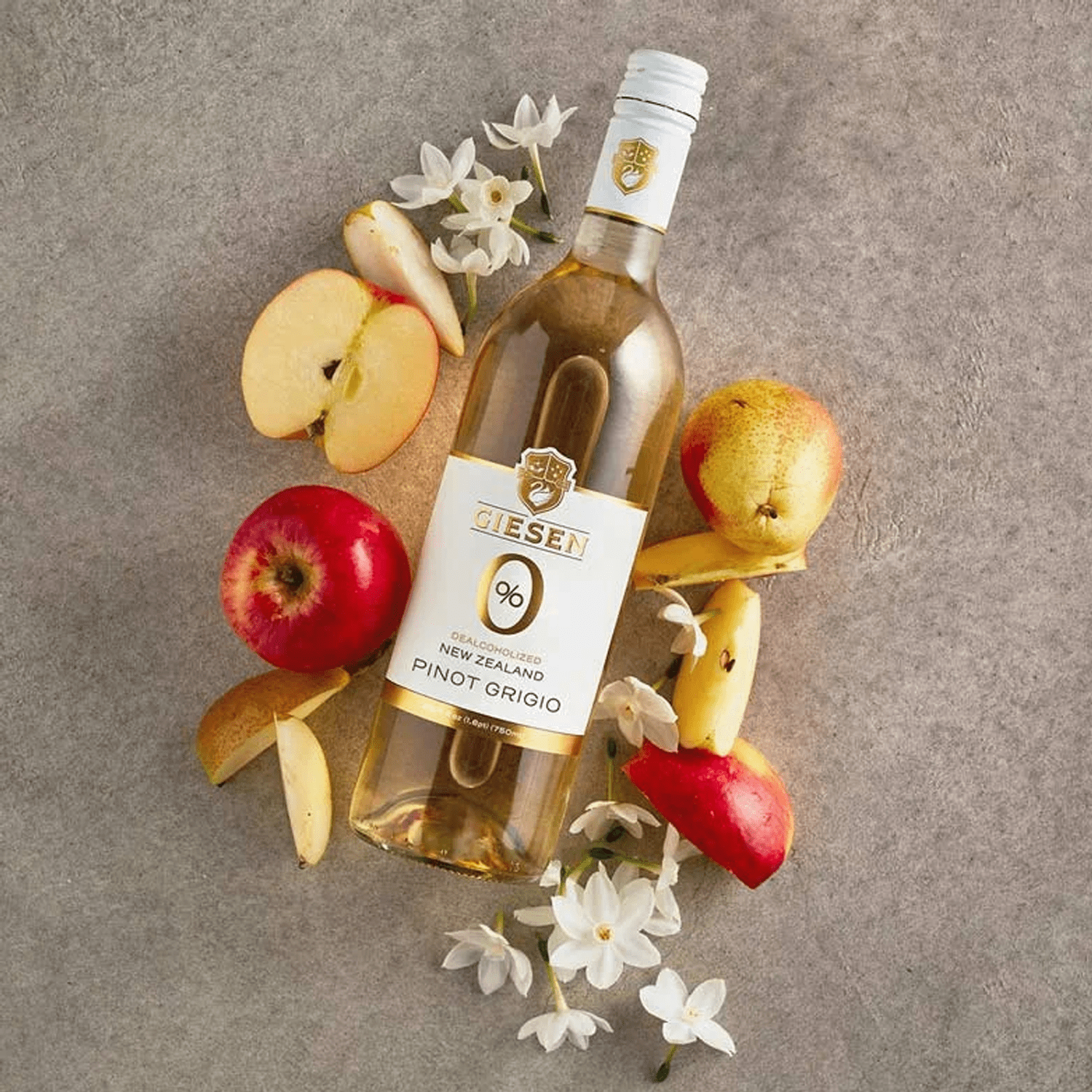 Giesen Non-Alcoholic Premium Pinot Grigio - Premium Dealcoholized White Wine Pinot Gris from New Zealand | 6 PACK