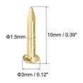 thumbnail image 2 of Uxcell 50pcs Small Tiny Brass Nails for DIY Pictures Wooden Boxes Household Accessories 1.5x10mm, 2 of 5