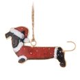 thumbnail image 2 of Set Of 2 Festive Dachsund Ornaments, 2 of 2