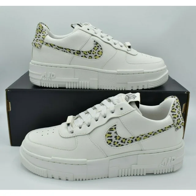 NWB Nike Womens Size 8.5 AF1 Pixel SE Sail Black Lemon Twist Shoes DH9632-101