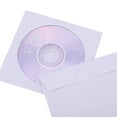 thumbnail image 4 of Pochettes pour CD DVD, Pochette d'Enveloppe en Papier pour Médias DVD CD avec Rabat à Fenêtre Transparente Blanc, Lot de 100, 4 of 6
