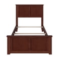 thumbnail image 3 of AFI Madison Lit Plateforme en Bois Massif Simple TG avec Station de Recharge USB en Noyer, 3 of 5