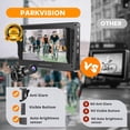 thumbnail image 2 of Parkvision Cámara De Visión Trasera Para Bicicleta Con Parasol Antideslumbrante -Monitor Hd 1080P Impermeable De 4,3 Pulgadas Con Atenuación Automática -Batería Recargable De 8000Mah -Cámara Para Bici, 2 of 5