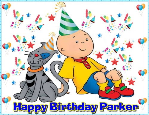Edible Cake Topper Or Cupcake Topper 1 Caillou Decor Chimiochart Gr