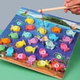 thumbnail image 2 of Juego educativo para niños Fishing Toys, rompecabezas 3D de madera magnética, 2 of 5