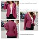 thumbnail image 5 of Chaquetas de oficina para mujer, estampado a cuadros, manga larga, cuello vuelto, elegante abrigo de traje para primavera y otoño, rojo L, 5 of 6