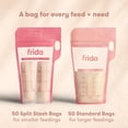 thumbnail image 2 of Bolsas para Almacenamiento de Leche Materna Frida Mom 100 unidades, a Prueba de Fugas y Sin BPA, 2 of 8