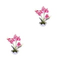 thumbnail image 2 of Injueey Reemplazo de plantas falsas de tela ABS, decoración de macetas artificiales de escritorio de restaurante de simulación vívida Type3 NO3, 2 of 6