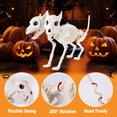 thumbnail image 3 of Joicee, diseño de esqueleto de perro de Halloween, 30 cm, con forma de espeluznante punzón, 3 of 7