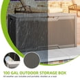 thumbnail image 5 of Uforic Lockable 100 Gallon Resin Deck Box, Heavy-Duty Weather Resistant Outdoor Storage Chest, Versatile Storage Solution for Patio Accessories and Daily Essentials,Light Brown, 5 of 7