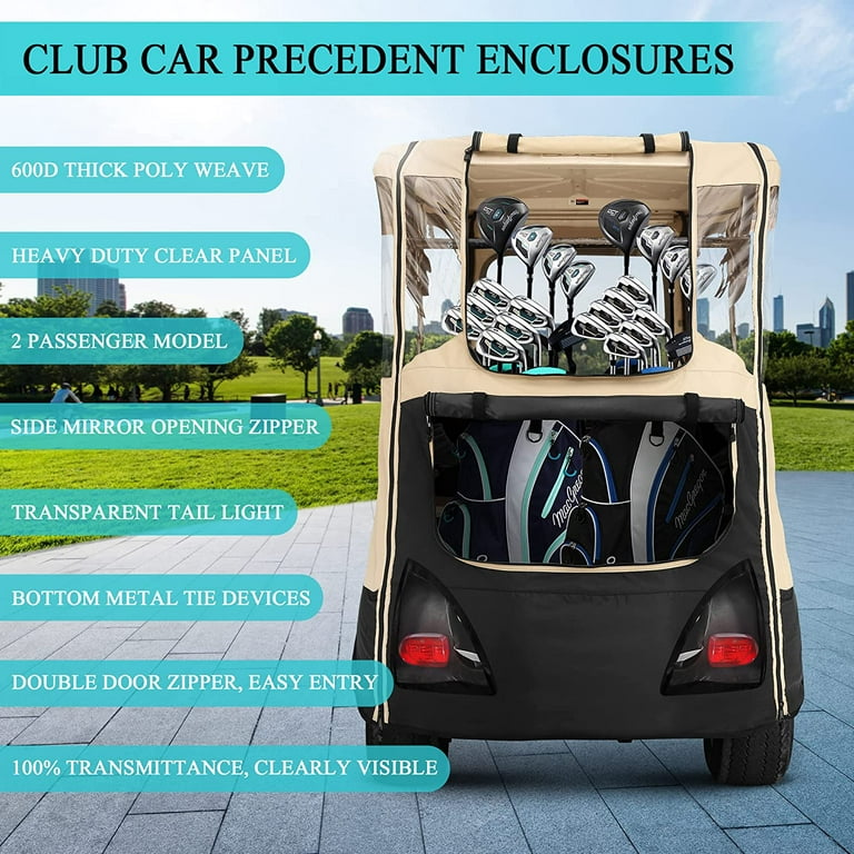 Touring Golf Cart Enclosure for Club Car Precedent Golf Cart