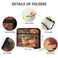 thumbnail image 3 of Accordion File Organizer with Zip Closure 13 Pockets Expanding File Folder Letter A4 Paper Document Organizer for Home Office Beautiful Fall Scene, 3 of 7