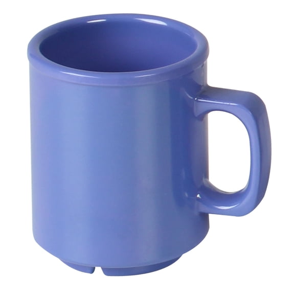 Excellante Color Purple melamine dinnerware collection 8 oz mug, comes in dozen