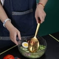 thumbnail image 6 of ReaNea Gold Slotted Spoon, Stainless Steel Cooking Spoon, Kitchen Serving Spoon, 6 of 7