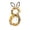 A, variant on YingYouFu Easter Bunny Ear Wreath, Illuminated Decorative Vine Wreath, LED Lighted Rabbit Ear Shape, Indoor Outdoor Festive Home Decor, Spring Party Decoration
