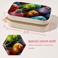 thumbnail image 5 of Snail Decorative Velvet Jewelry Box with Removable Compartment - Portable Necklace Organizer - Great Gift!, 5 of 7