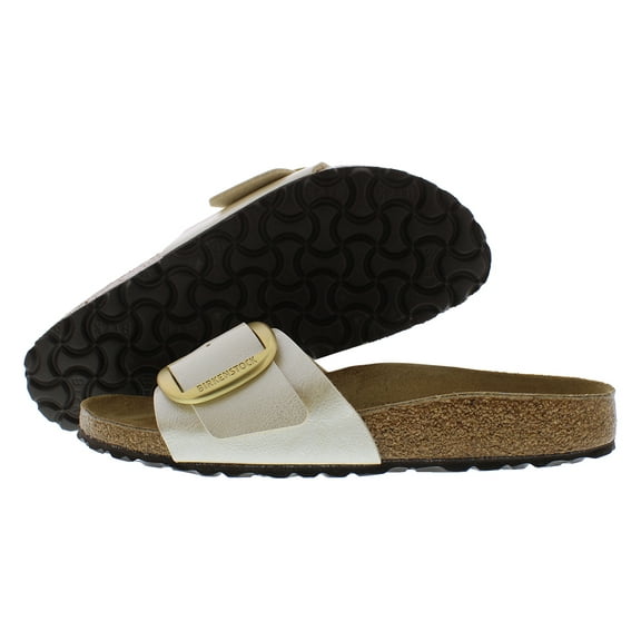 Birkenstock Madrid Big Buckle Narrow Unisex Shoes Size 6, Color: Graceful Pearl White