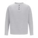thumbnail image 3 of Blusas y camisas de manga larga con cuello en V para hombre, jersey de color liso con cuello en V, blusa holgada de manga larga para hombre, 3 of 6