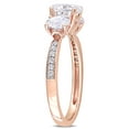 thumbnail image 3 of Everly Women's Moissanite 10K Rose Gold Engagement Ring, 3 of 7