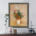 thumbnail image 6 of Flower In White Vase By Odilon Redon, World Famous Wall Art Collection, Wall Decor Pictures for Living Room, 11x14, 2456BW, 6 of 7