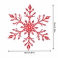 thumbnail image 3 of 12PCS Glowing LED Snowflake Wall Christmas Decor, Holiday Christmas Window Decor, Festive Room Decorations for Home Office Store Display, Bedroom Living Room Wall Art Red, 3 of 4