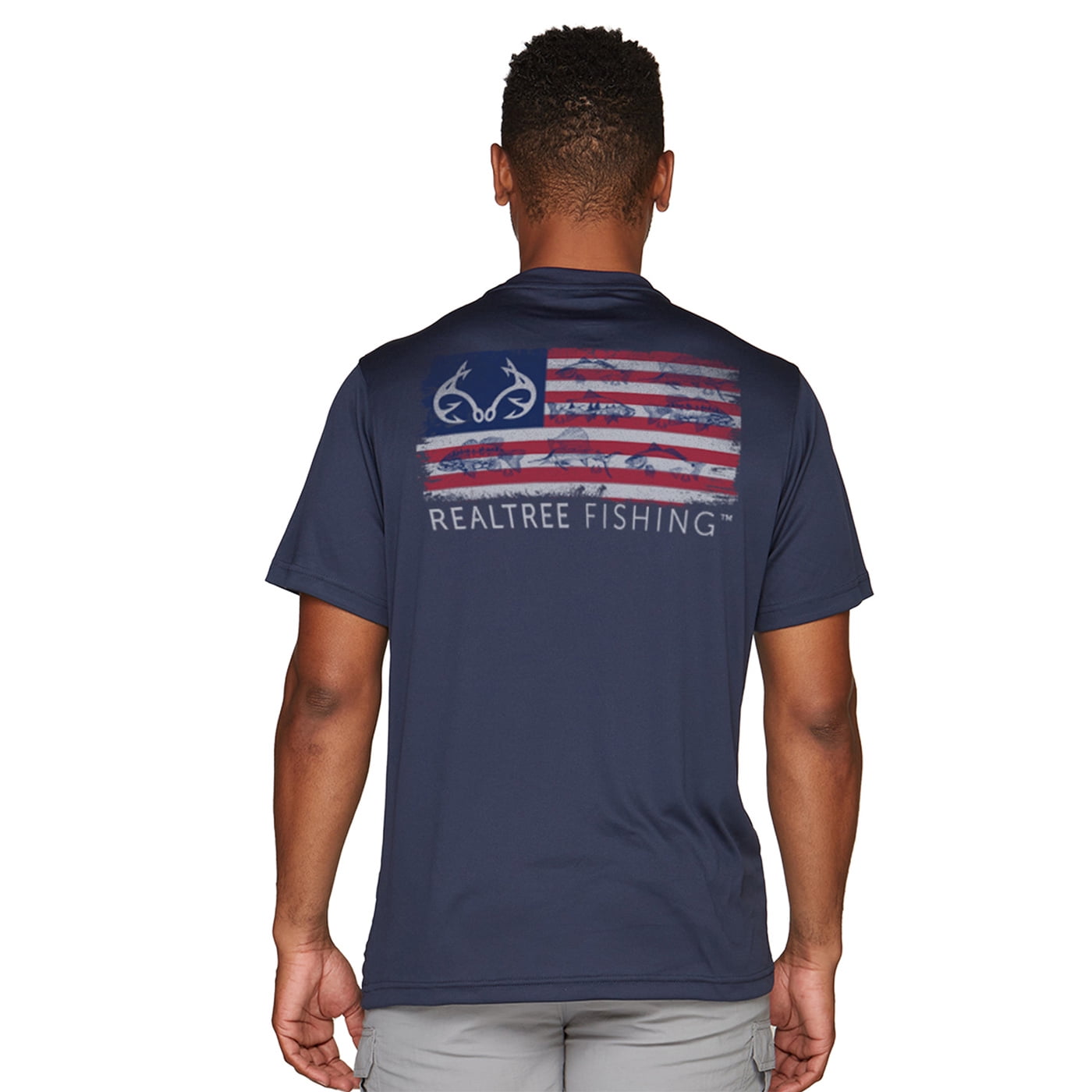 Realtree Men's Fishing Americana Performance SPF 50+ Shirt