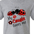 thumbnail image 4 of Inktastic My Cousin Loves Me with Cute Ladybugs Youth T-Shirt, 4 of 5