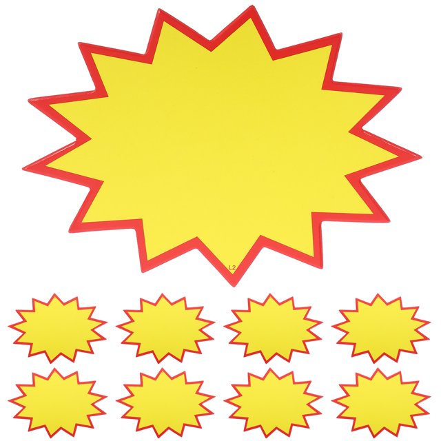 WORGEOUS Etiquetas de venta de 200pcs Signos de precios de venta Precio de la tienda Precio de ráfaga de ráfaga Precio de papel etiqueta