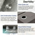 thumbnail image 5 of 33 in. Rectangular Double Bowl Undermount Kitchen Sink in Silver Grey Stainless Steel with Grid and Strainer, 5 of 10