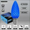 thumbnail image 3 of OptiCore C9 LED Blue Christmas Lights, String Lights with Shatterproof Christmas Bulbs, 50 Lights, 50', 3 of 7