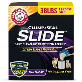 ARM HAMMER Clump Seal SLIDE Cat Litter Easy Clean up Multi Cat Clumping Litter 14 lbs Walmart