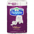 thumbnail image 1 of Velour Toilet Paper, 30 Equal 60 Rolls, 142 Bathroom Tissues per roll, 1 of 1