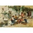 thumbnail image 3 of Joaquín Sorolla 24x17 Black Modern Framed Museum Art Print Titled - Selling Melons (1890), 3 of 5