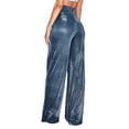 thumbnail image 5 of WILLBEST Pantalones Casuales para Mujer Omens con Lentejuelas Brillantes, Cintura Alta, Acampanados y Elásticos para el Hogar para Un Estilo y Comodidad Sin Esfuerzo. Chica, 5 of 5