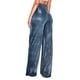 thumbnail image 4 of WILLBEST Pantalones Casuales para Mujer Omens con Lentejuelas Brillantes, Cintura Alta, Acampanados y Elásticos para el Hogar para Un Estilo y Comodidad Sin Esfuerzo. Chica, 4 of 4