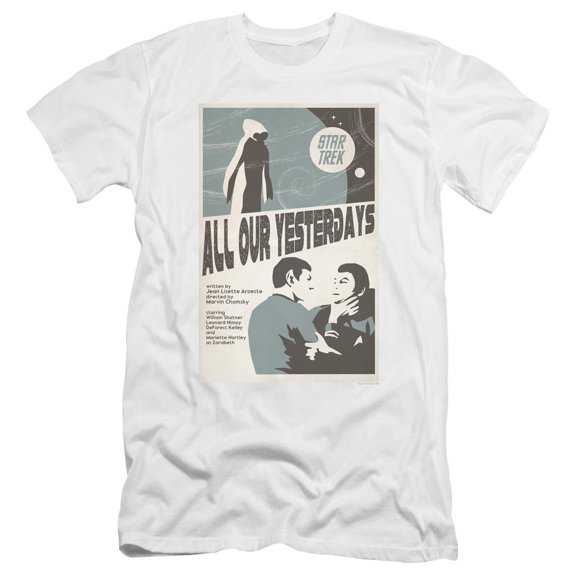 Star Trek Tos Episode 78 Premium Canvas Adult Slim Fit 30/1 T-Shirt White