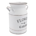thumbnail image 3 of Metal Flower Bucket White For Garden Planters 1Set 12.2X7.9In, 3 of 5