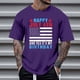 thumbnail image 1 of Tops para hombre, blusas y camisas de cuello redondo y manga corta para hombre, tops casuales de cuello redondo y manga corta con estampados especiales para hombre., 1 of 5