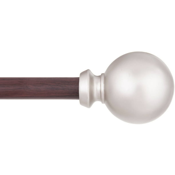 Kenney Edgar Curtain Rod Brushed Nickel Walnut Com Kenney Edgar Curtain Rod Brushed, Hunter Kenney Ceiling Fan