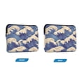 thumbnail image 7 of FORMRS 15"-15.6" Laptop Sleeve Protective Case Soft Carrying Quilted Computer Bag Cover, Blue Wave Pattern, 7 of 7