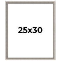 25x30 Frame Grey Real Wood Picture Frame Width 1.25 inches | Interior Frame Depth 0.5 inches | Hans