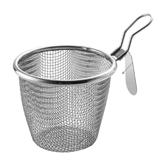 Stainless Steel Pot Stainless Steel Mesh Colander Filter Basket Kitchen Utensils Cooking Spicy Hot Soup Powder Noodles Hot Pot Fishing Fence Slotted Spoons for Cooking