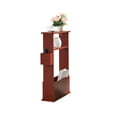 thumbnail image 5 of Kings Brand Furniture Narrow Side Table with Storage Shelf, Slim End Table with Magazine & Remote Holder, Small Space Bedside Table for Living Room or Bedroom, Red, 5 of 5